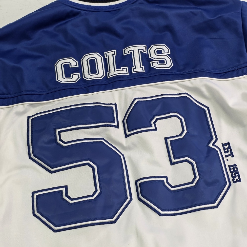 Indianapolis Colts Vintage NFL G-III Heavy Pullover Windbreaker Jacket Men's 2XL - Picture 10 of 16